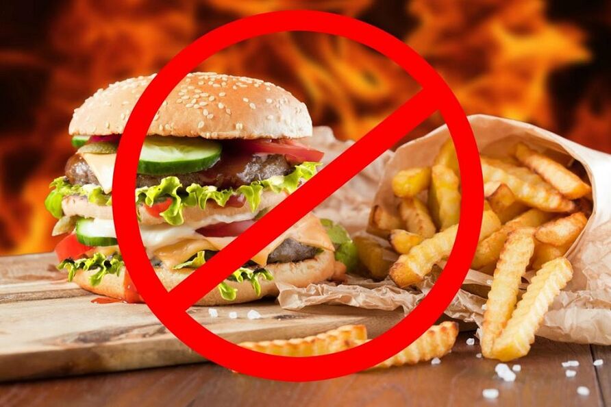 Foods harmful to efficacy