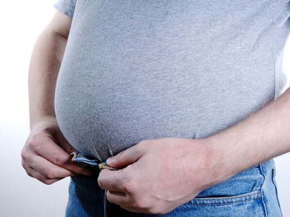 Excess weight in men causes sexual performance problems