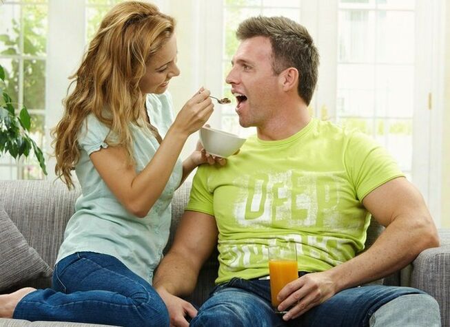 Women feed products to men to enhance potency
